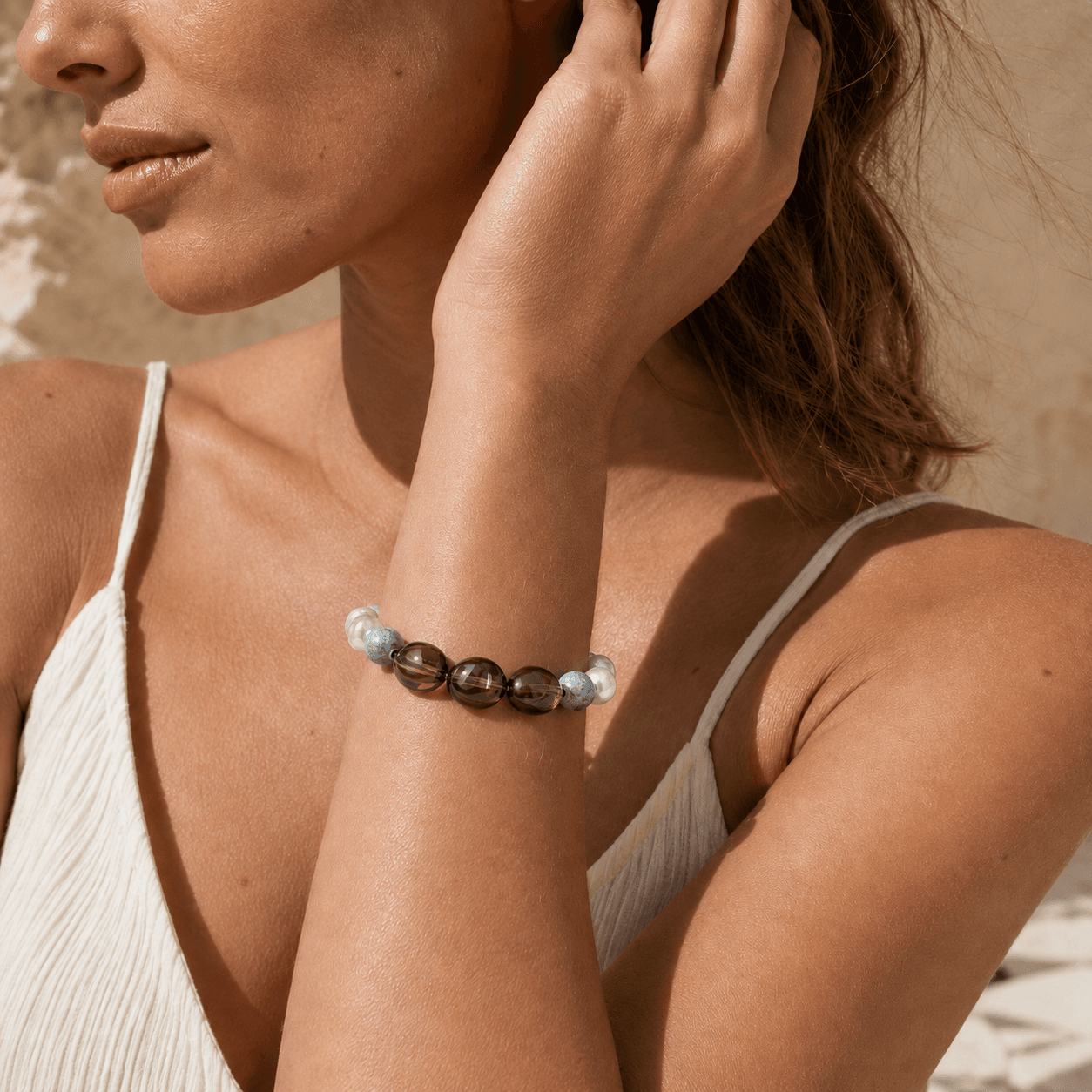 The Aura Purifier Bracelet Wearing